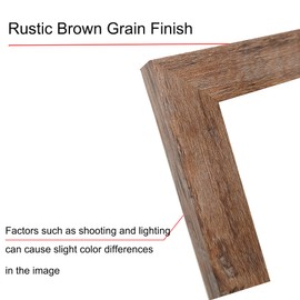 SESEAT Picture Frames Collage, Gallery Wall Frame Set with 11x14 8x10 5x7 4x6 Frames in Brown Finishes, Set of 10