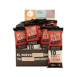 BARRINOLAS PROTEÍNA PACK 15 Pz: Sabor Coco/Cacao - 10g de Proteína por Barra - Sin Azúcar Añadida - Snack Saludable y Delicioso