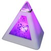 Accessotech 7 LED Pyramid Colour Changing Digital Clock with Date