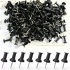 NEDBLUE Black Push Pins - 120 Drawing Pins with Storage