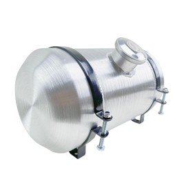 JSD 2.9 Gallon Overall 8x14" Aluminum Round Small Fuel Tank Spun Fuel Gas Tank Cell Center Fill 3/8" NPT