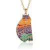Laurel Burch Rainbow Cat Necklace