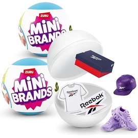 Mini Brands Sneakers Capsule 2 Pack by ZURU Real Miniature Sneaker Brands Collectible Toy, 2 Capsules of 5 Mystery Miniature Brands for Girls, Teens, Adults and Collectors (2 Pack)