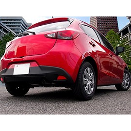 【HIGH FLYING】Mazda Demio DJ Series (Mazda 2 Demio) Fits 2015 2016 2017 Rear Fog Light Reflector Cover Trim Fog Light Reflector Exterior Garnish Car Accessory 2P Inspection OK