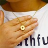Suettpy 18K Gold Plated Compass Necklace for Women Dainty Pendant