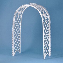 Dollhouse Miniature White Wire Trellis