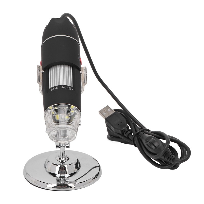 USB Digital Microscope 3 in 1 1600X 8 LEDs Adjustable