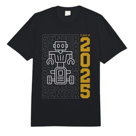 Class of 2025 High School Senior Robotics Club Comfort Colors Adult Heavyweight T-Shirt