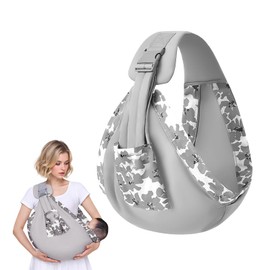 Toddler Carrier, Side Ergonomic Toddler Carrier, Baby Carrier, Hip Carrier, Toddler Carrier, Adjustable Baby Carrier for Newborns to 0-36 Months, Toddlers up to 20 kg, Grey