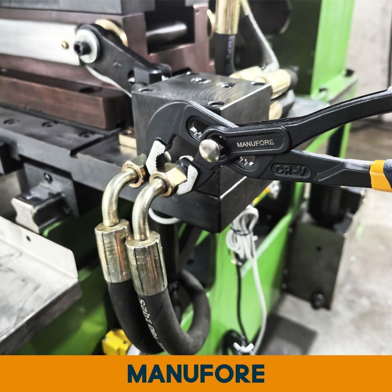 MANUFORE Water Pump Pliers, 7/10/12 Inch Tongue and Groove Pliers