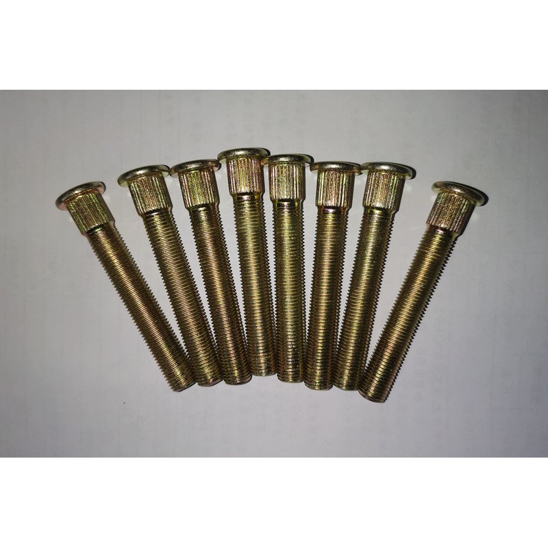 QINGE RACING 8pcs (3/8-24 * 2.68") Front Wheel Studs Bolt