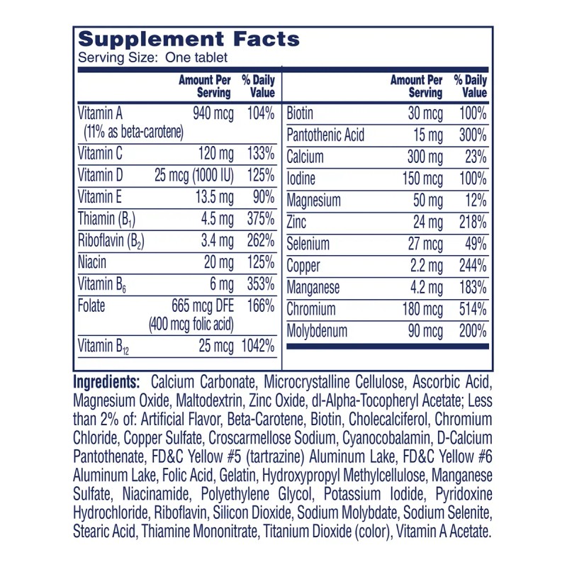 Multivitamínico One A Day Para Mujeres De 50 O Más