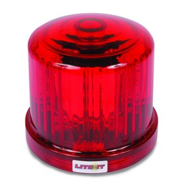 Custer HF20RL-R Red Magnetic LED Beacon, Battery Operated