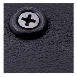 Colored Nylon Finishing Washers - (Black) - (50 Pack) - (0.530 Inch Diameter) Round Top - for KYDEX Holsters, Auto Trim, Art Projects, Home Improvement