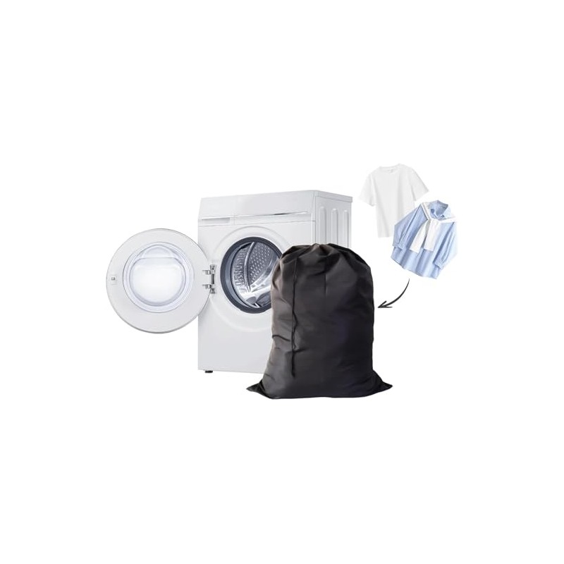 Extra Large Laundry Bag, 37 x 47 inches，Heavy Duty Black
