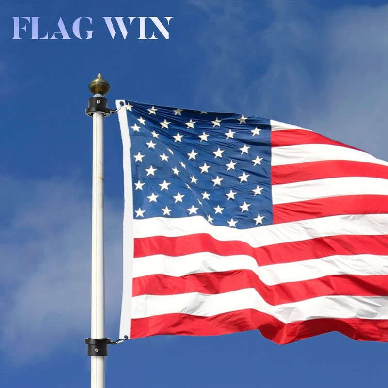 FLAG WIN Aluminum Alloy Flagpole Ring Set with Bearings 2
