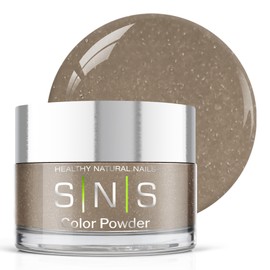 SNS Healthy Natural Nails SNS Nail Dip Powder Colors, Gelous Color Dipping Powder - Abelia (Metallic, Gray Shimmer) - Long-Lasting Dip Nail Colors - Low-Odor Nail Color for Professionals & At-Home DIY - 0.5 oz