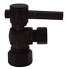 Westbrass R105BL-2-62 1/4-Turn Lever Handle Angle Stop Shut Off Valve,