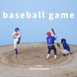 3pcs 1:64 Scale Baseball Score Intense Model Set