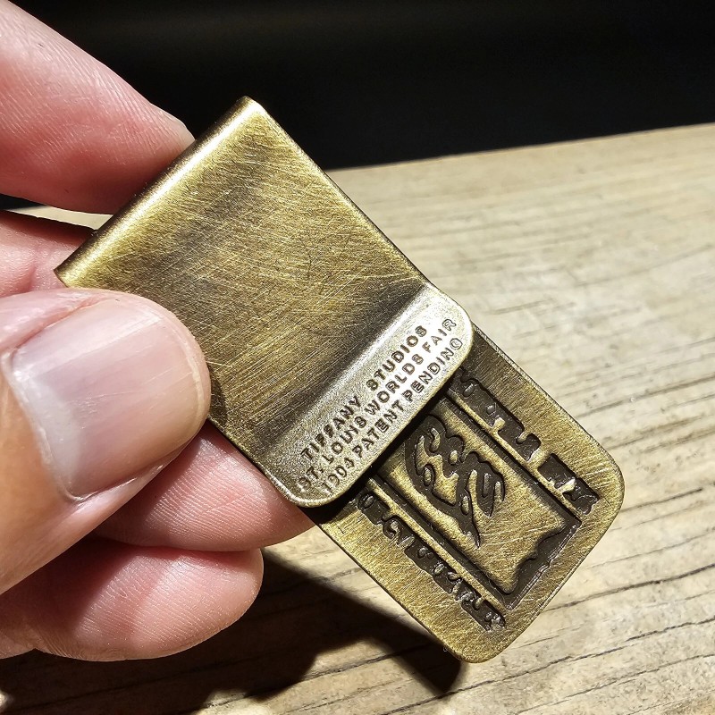 Antique Style Brass Coca Cola Money Clip