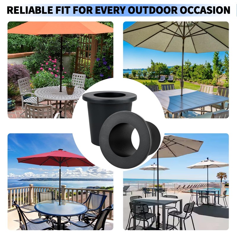 Patio Table Umbrella Hole Ring Plug, Patio Umbrellas Cone Wedge