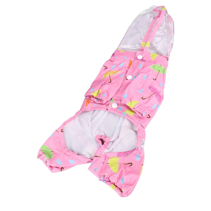 Pet Reflective Raincoat Legs Covered Cute Waterproof Skin Friendly Dog
