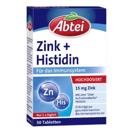 압타이 Abtei 아연 + 히스티딘 30정 10.6g Abtei Zinc + Histidine 30 Tablets 10.6g