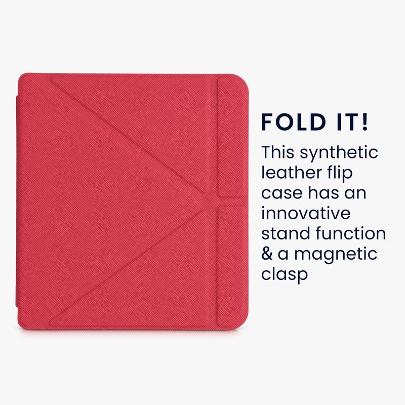 kwmobile Case Compatible with Tolino Vision 6 Case - Faux
