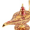 Magic Genie Lamp Red Zinc Alloy Antioxidant Fadeless Relief Pattern