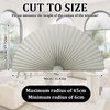 Half Moon Window Shades Blackout 2 Pack, Gray Half Circle