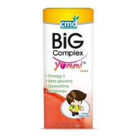 Big Complex Yummi / Omega 3, Beta-glucano Jarabe C/240ml Cmd Sabor Melocotón