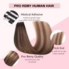 Sweetmet 3rd-Generation Invisible Tape in Hair Extensions Human Hair #2/6/18