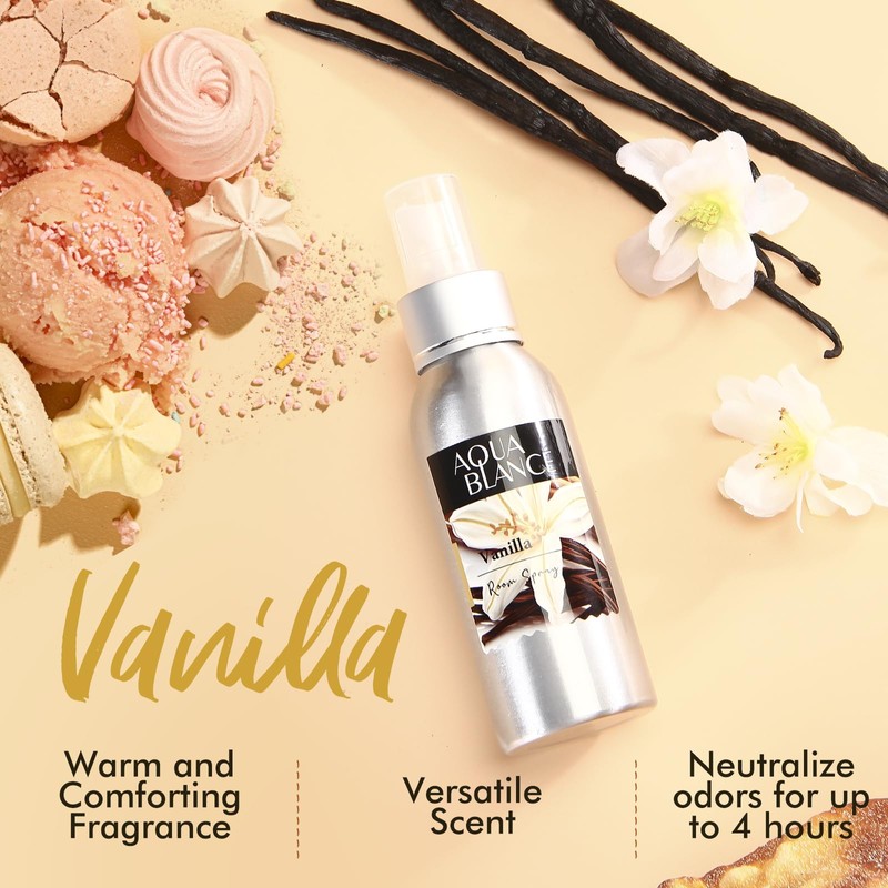 Fragrant Room Spray, Vanilla, 3 x 3.4 fl oz, Air
