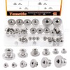 Tanstic 42Pcs Knurled Thumb Nuts, M3 M4 M5 M6 M8