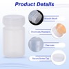 PATIKIL 5 Pcs 50ml Reagent Bottles, PE Wide Mouth Round