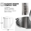 Secura Stainless Steel Double Wall Electric Kettle Water Heater for