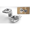 Berta 2-Pack, 1-1/4" 4D Overlay Soft Close Concealed Hinges for