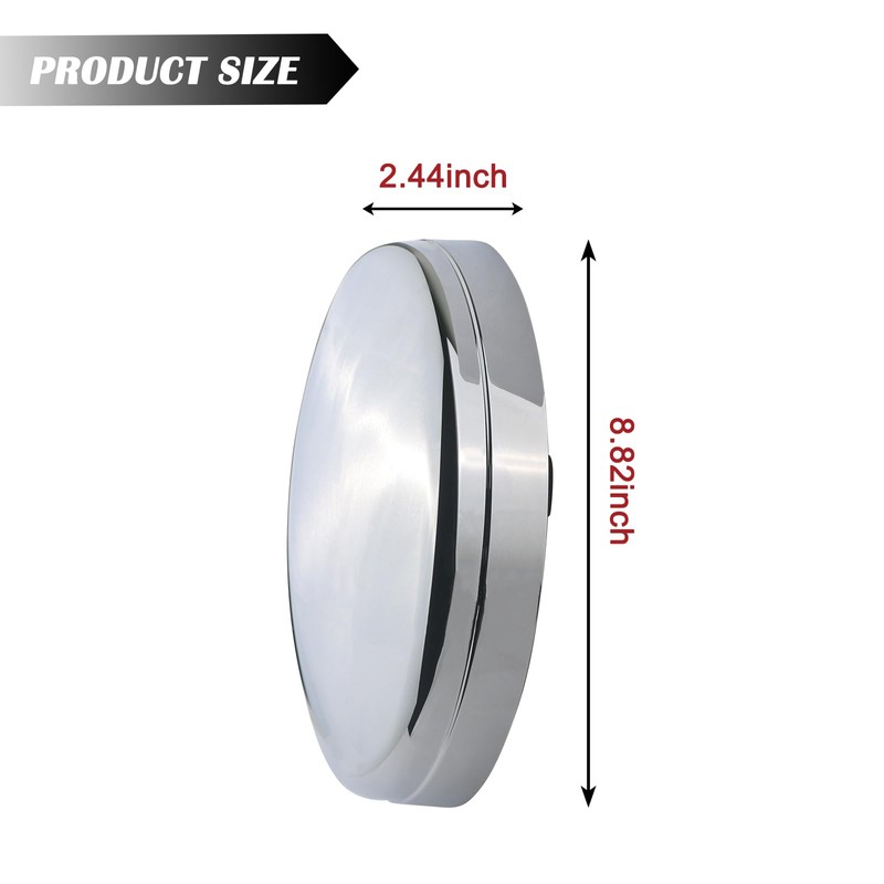 TQPONLY Chrome Front Dually Wheel Center Cap | Compatible with