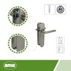 Amig - Door handles with steel plate | Model MAI