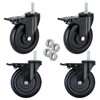 Stem Caster Wheels 5 inch Casters with Safety Dual Locking