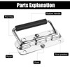 HIKPACKER Pack of 4 Folding Handles, Stainless Steel, Carry Handle