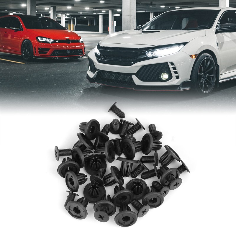 X AUTOHAUX 20pcs Fender Liner Bump Push Rivet Retainer Fastener