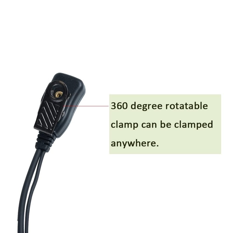 BVMAG Walkie Talkie Earpiece with Mic PTT G Shape Headset