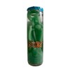 Luz María-Vs-100 Vela de gel, santa muerte "Prosperidad" (Preparada, ritualizada)