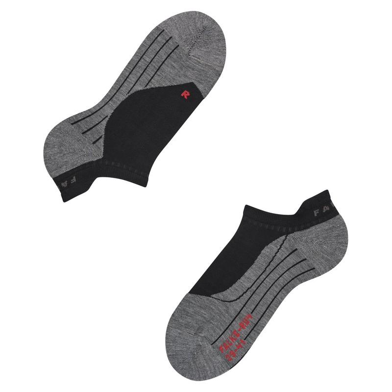 FALKE Men's RU4 Endurance Running Socks, Athletic No Shows, Medium