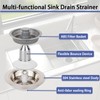 3 In 1 Kitchen Sink Strainer, Upgraded Kitchen Sink Plugs,