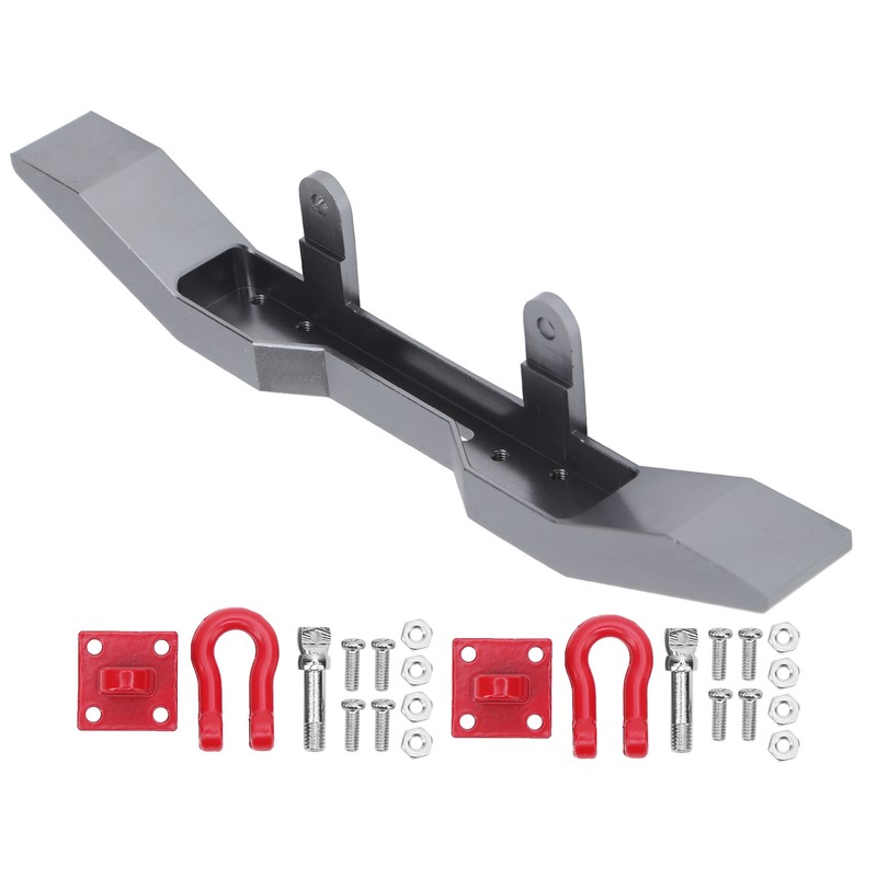 Aluminium Alloy Front Bumper CNC Polished Surface DIY for 1/16