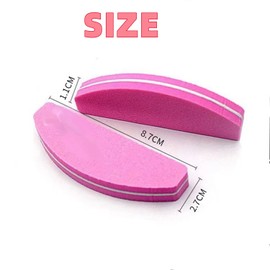 Buffer for Nails, Pack of 6 Buffer Sanding Blocks 100/180 Nail Files Double-Sided Grit Nail Buffer Blocks for Natural Nails Nail Arrows Women Manicure Tool