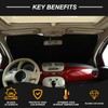 Car sun visor suitable for Fiat 500 2010-2024, car windscreen