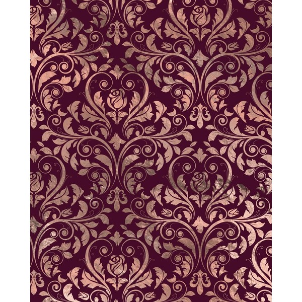 Rose Gold and Burgundy Composition Notebook - Large Ruled Notebook